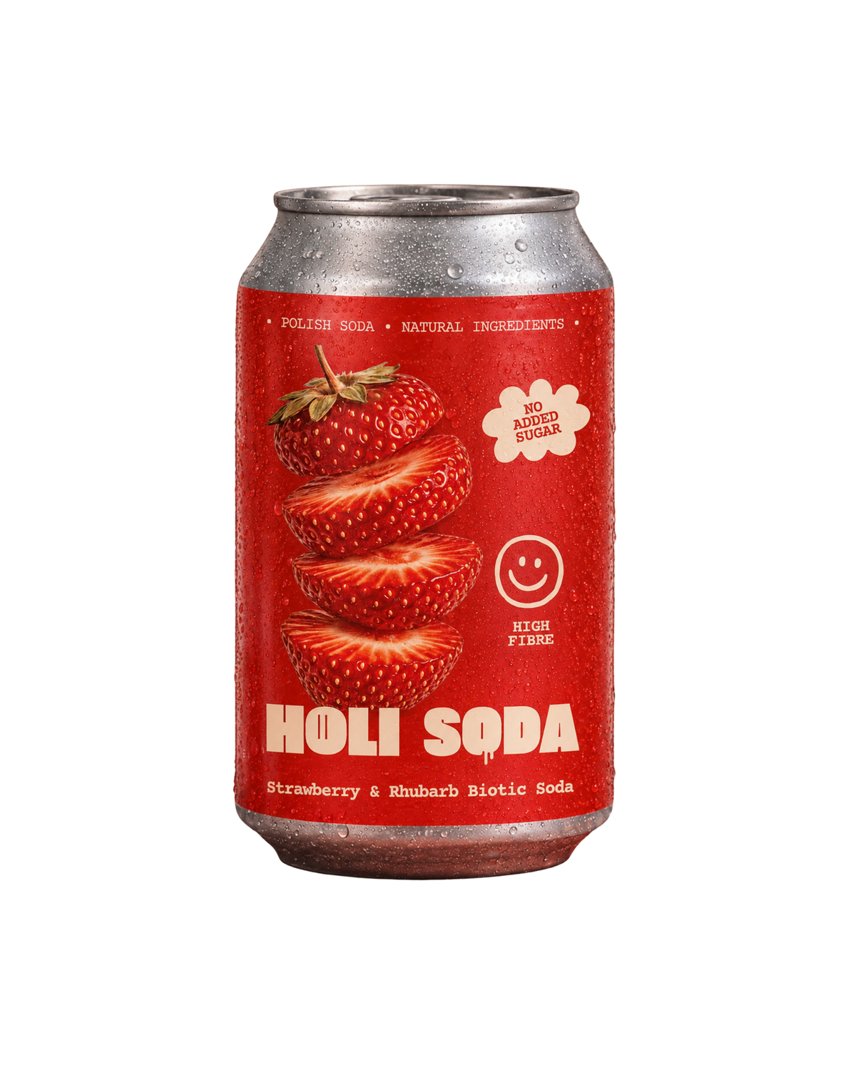 Napój biotyczny Truskawka Rabarbar 330 ml